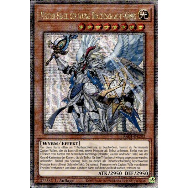 Meister-Peace, der wahre Drachoschlacht-K&ouml;nig RA04-DE283 (Quarter Century Secret Rare)