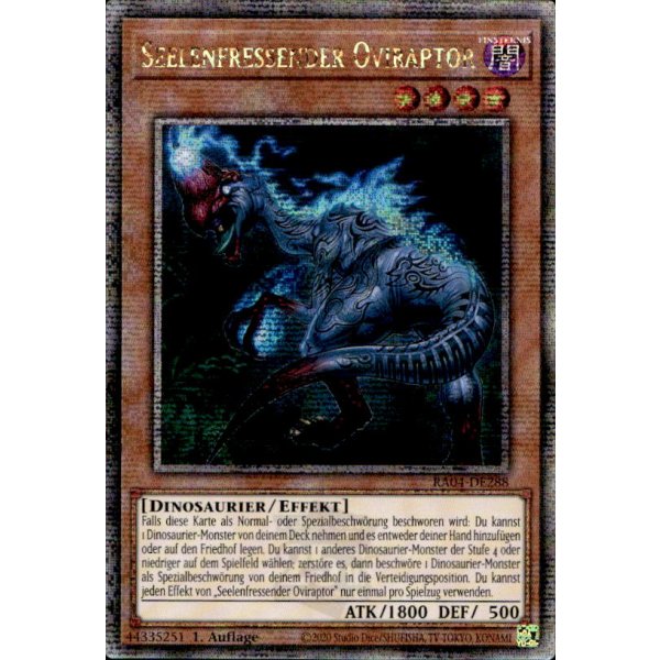 Seelenfressender Oviraptor RA04-DE288 (Quarter Century Secret Rare)