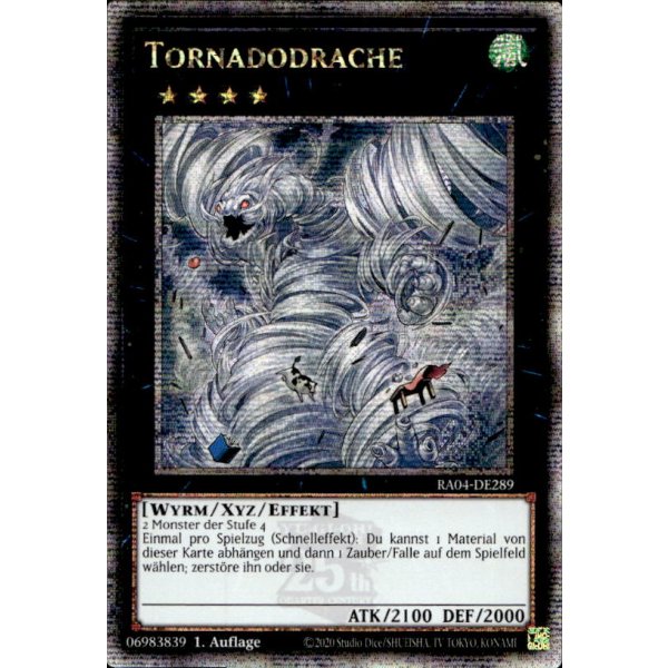 Tornadodrache RA04-DE289 (Quarter Century Secret Rare)