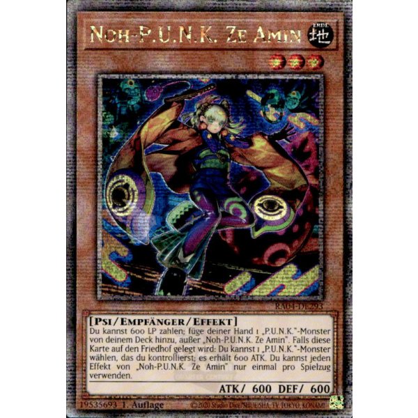Noh-P.U.N.K. Ze Amin RA04-DE293 (Quarter Century Secret Rare)