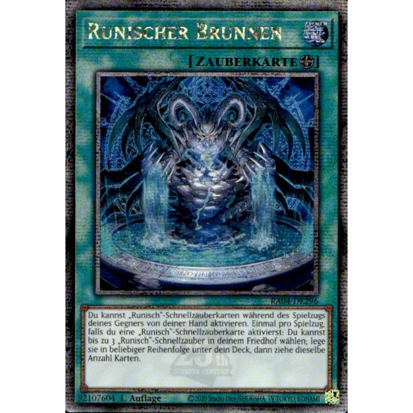 Runischer Brunnen RA04-DE296 (Quarter Century Secret Rare)