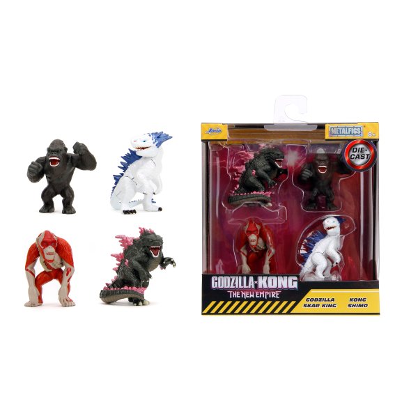 Metalfigs - Godzilla x Kong The New Empire 4er-Pack