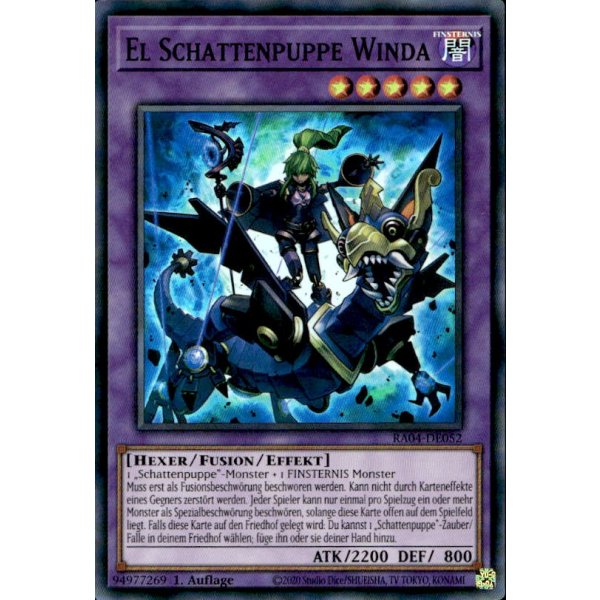 El Schattenpuppe Winda RA04-DE052 (Super Rare)