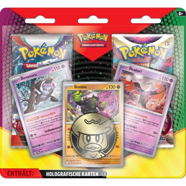 Pokemon Enhanced 2-Pack Blister - Boninu, Benesaru &amp; Beatori (deutsch)