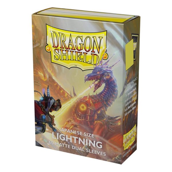 Dragon Shield Japanese Size Matte Dual Sleeves - Lightning (60 Kartenh&uuml;llen)