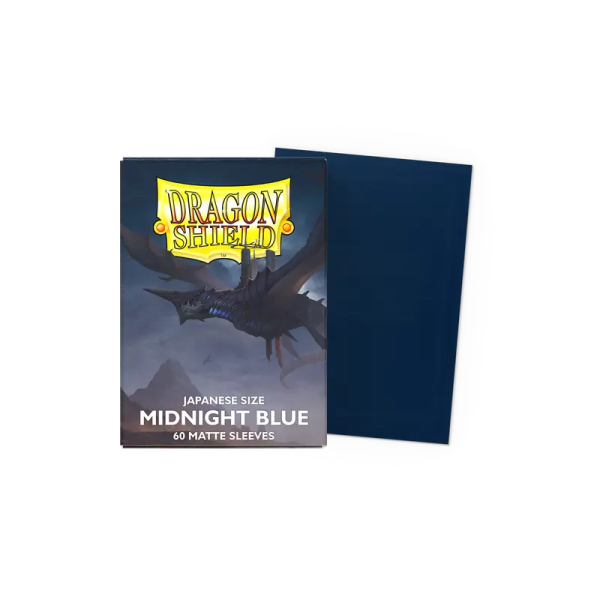 Dragon Shield Japanese Size Sleeves - Midnight Blue (60 Matte Kartenh&uuml;llen)