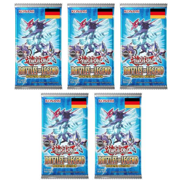 Battles of Legend: Monster Mayhem Booster (5 St&uuml;ck) (deutsch)
