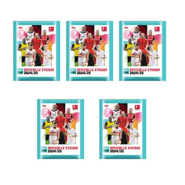 5x Topps Bundesliga Sticker 2024/2025