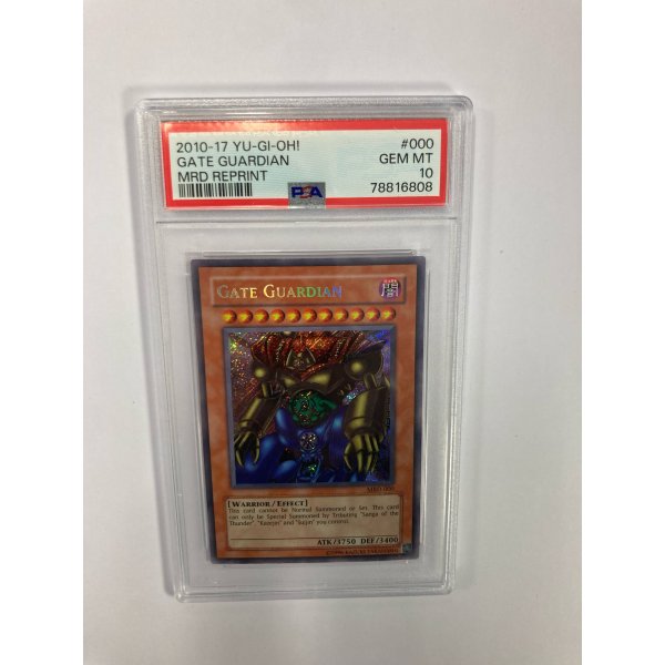 2010-17 YU-GI-OH! GATE GUARDIAN MRD REPRINT PSA 10
