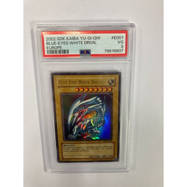 2002 SDK KAIBA YU-GI-OH! BLUE-EYES WHITE DRGN. EUROPE PSA 3