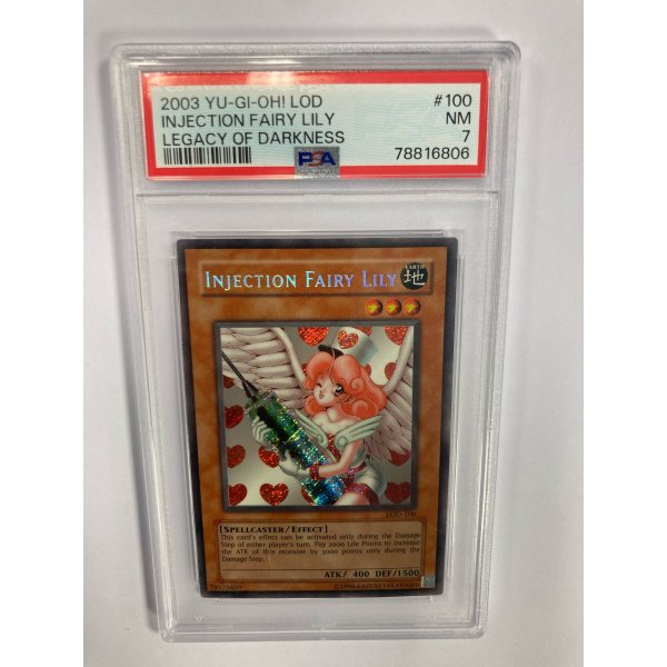 2003 YU-GI-OH! LOD INJECTION FAIRY LILY LEGACY OF DARKNESS PSA 7