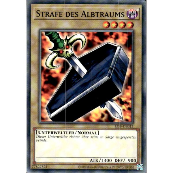 Strafe des Albtraums