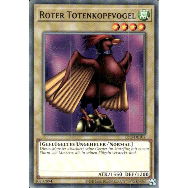 Roter Totenkopfvogel