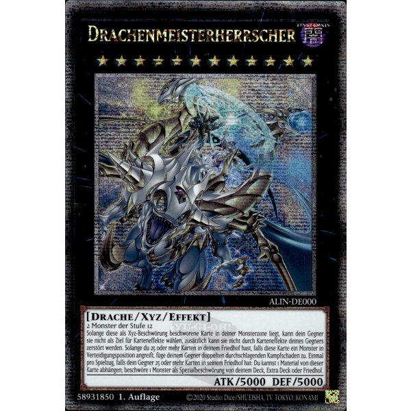 Drachenmeisterherrscher ALIN-DE000 (Quarter Century Secret Rare)