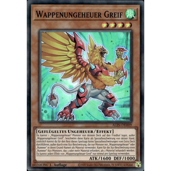 Wappenungeheuer Greif ALIN-DE009 (Super Rare)