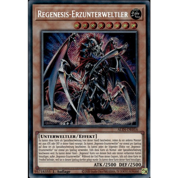Regenesis-Erzunterweltler ALIN-DE016 (Secret Rare)