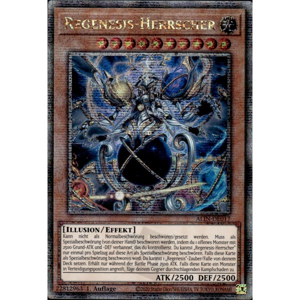 Regenesis-Herrscher ALIN-DE017 (Quarter Century Secret Rare)