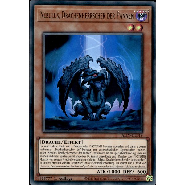 Nebulus, Drachenherrscher der Pannen ALIN-DE019 (Ultra Rare)