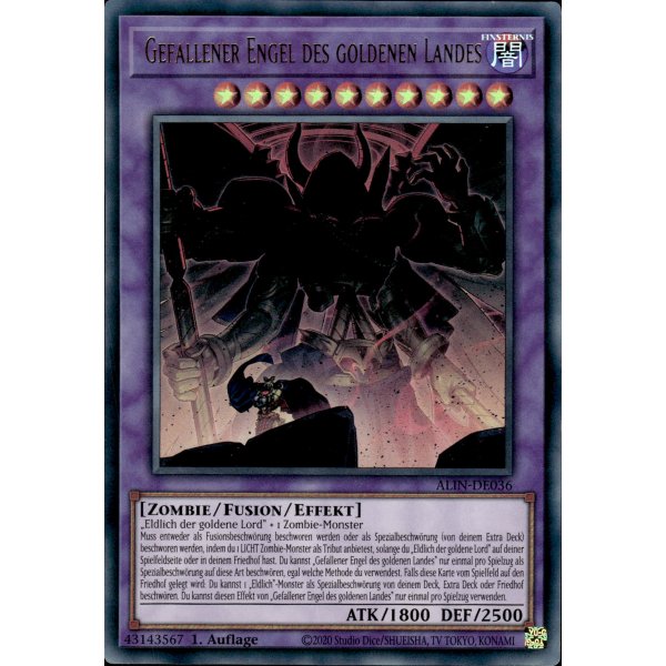 Gefallener Engel des goldenen Landes ALIN-DE036 (Ultra Rare)