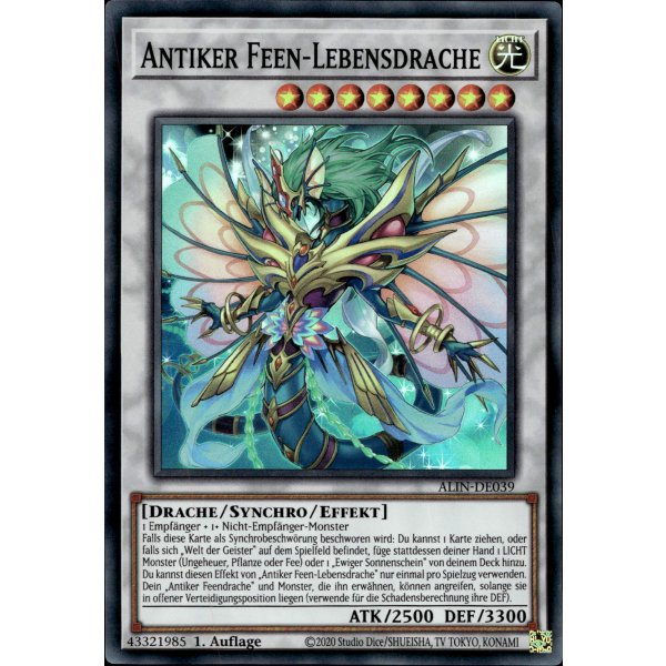 Antiker Feen-Lebensdrache ALIN-DE039 (Super Rare)