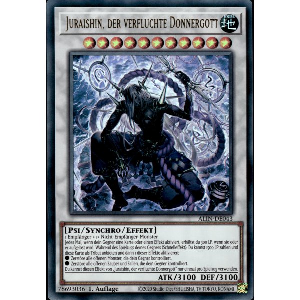 Juraishin, der verfluchte Donnergott ALIN-DE043 (Ultra Rare)