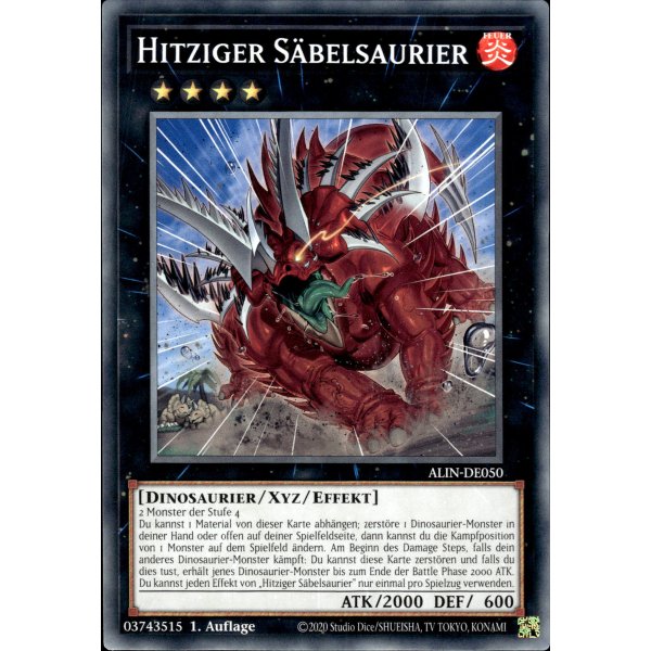 Hitziger S&auml;belsaurier ALIN-DE050