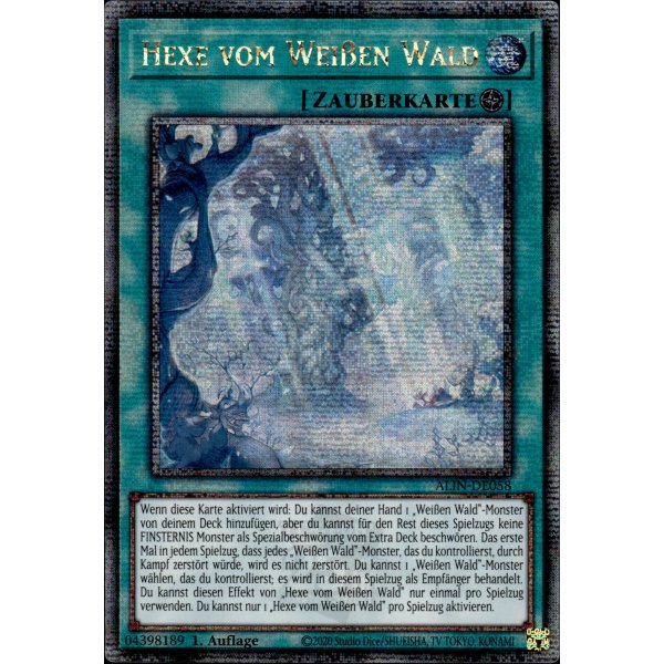 Hexe vom Wei&szlig;en Wald ALIN-DE058 (Quarter Century Secret Rare)