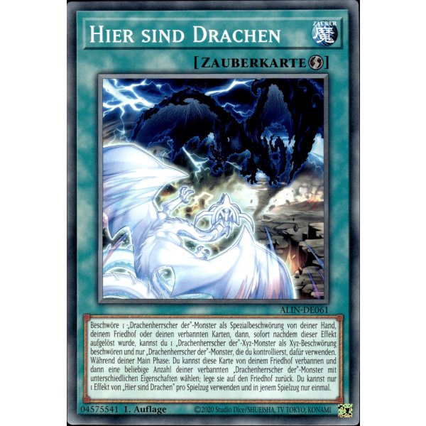 Hier sind Drachen ALIN-DE061