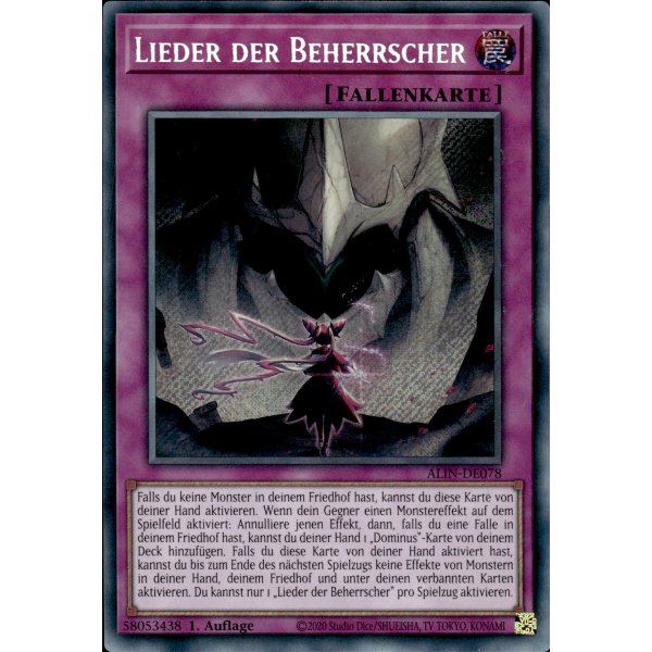 Lieder der Beherrscher ALIN-DE078 (Secret Rare)