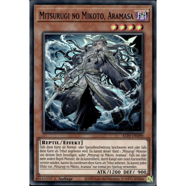 Mitsurugi no Mikoto, Aramasa ALIN-DE090 (Super Rare)