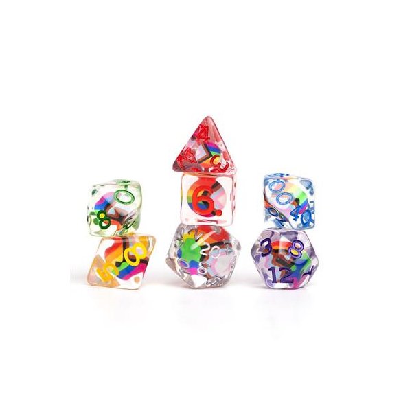 Dungeons &amp; Dragons Progress Pride Dice Set