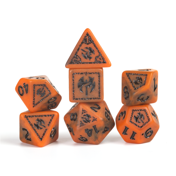 Dungeons &amp; Dragons Adventure Dice Barbarian Orange