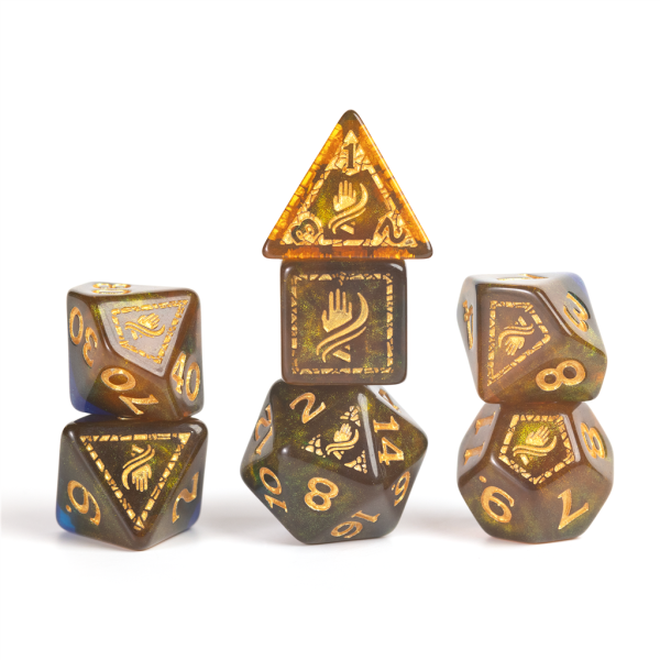 Dungeons &amp; Dragons Adventure Dice Monk Blue / Gold
