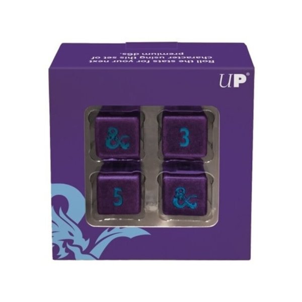Phandelver Campaign 4D6 Heavy Metal Dice &quot;Royal Purple and Sky Blue&quot; von Ultra Pro