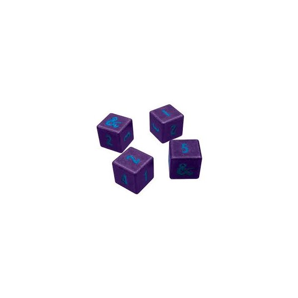 Phandelver Campaign 4D6 Heavy Metal Dice &quot;Royal Purple and Sky Blue&quot; von Ultra Pro