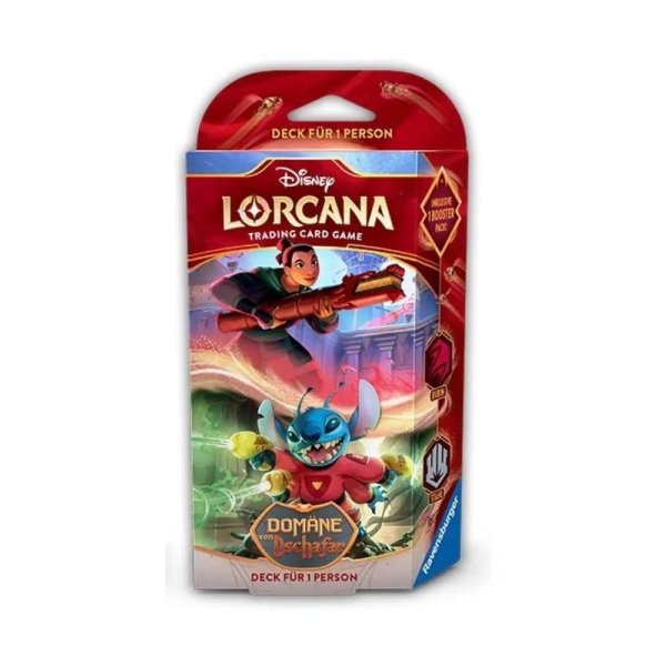 Disney Lorcana: Dom&auml;ne von Dschafar - Starter Deck Rubin und Stahl (deutsch)