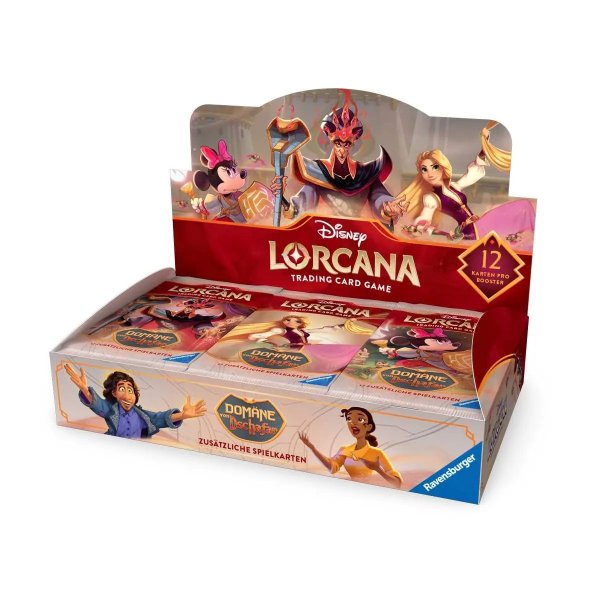 Disney Lorcana: Dom&auml;ne von Dschafar - Display mit 24 Booster Packs (deutsch)