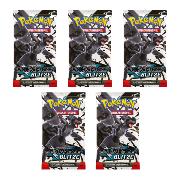 Karmesin &amp; Purpur Schwarze Blitze 5x Booster (deutsch)