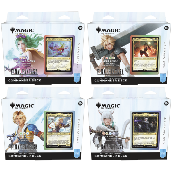 Final Fantasy alle 4 Collector Commander Deck (englisch)