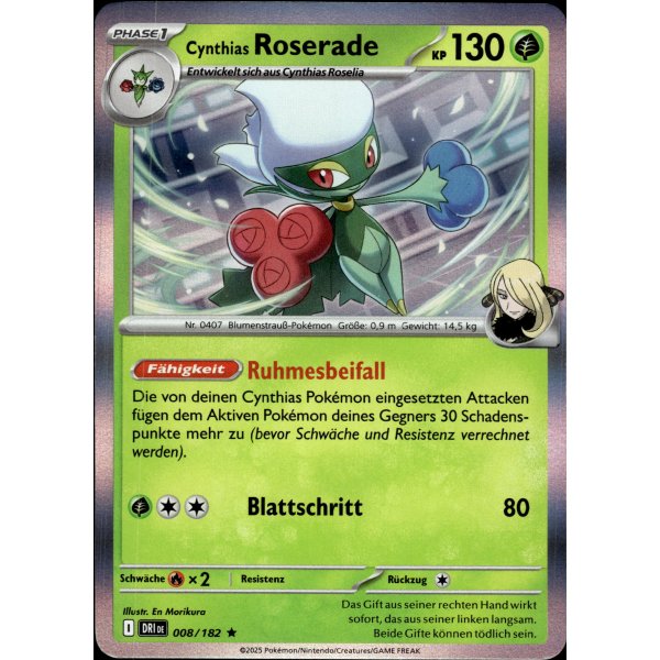 Cynthias Roserade 008/182 Holo