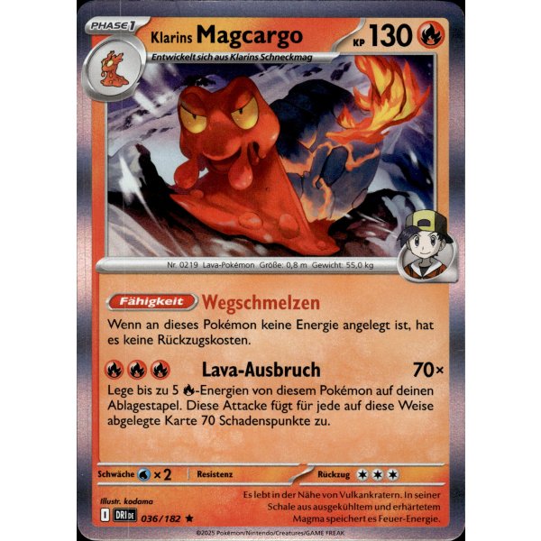 Klarins Magcargo 036/182 Holo