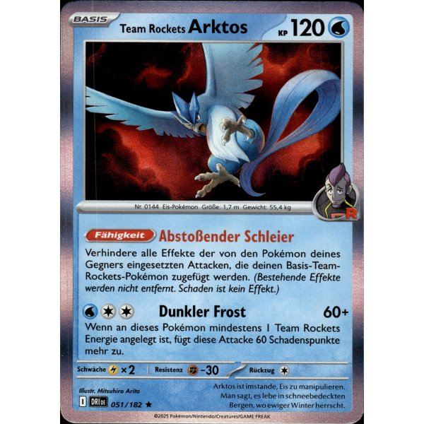 Team Rockets Arktos 051/182 Holo