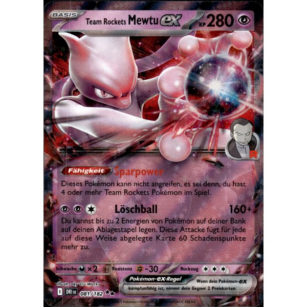 Team Rockets Mewtu-ex 081/182