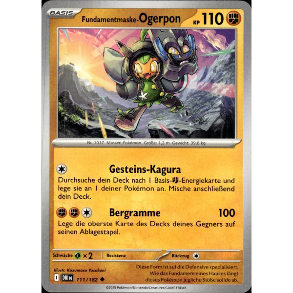 Fundamentmaske-Ogerpon 111/182