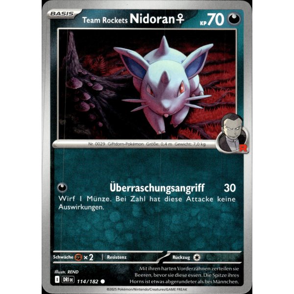 Team Rockets Nidoran♀ 114/182