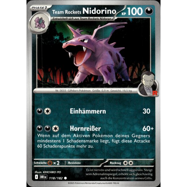 Team Rockets Nidorino 118/182