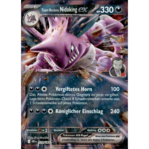 Team Rockets Nidoking-ex 119/182
