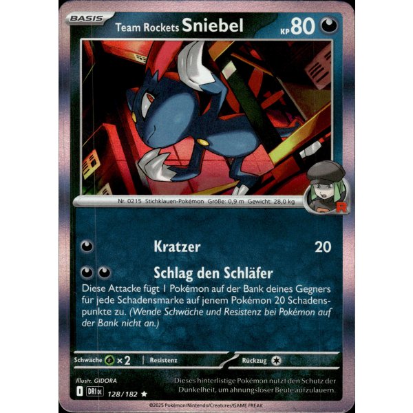 Team Rockets Sniebel 128/182 Holo