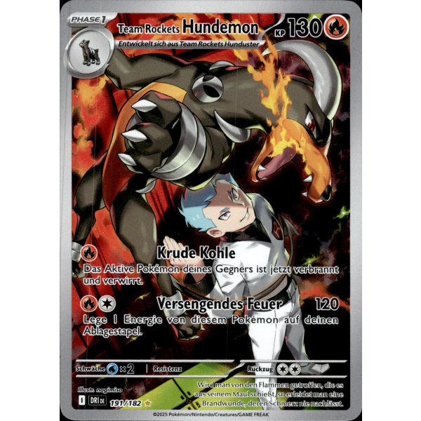 Team Rockets Hundemon 191/182 Illustration Rare