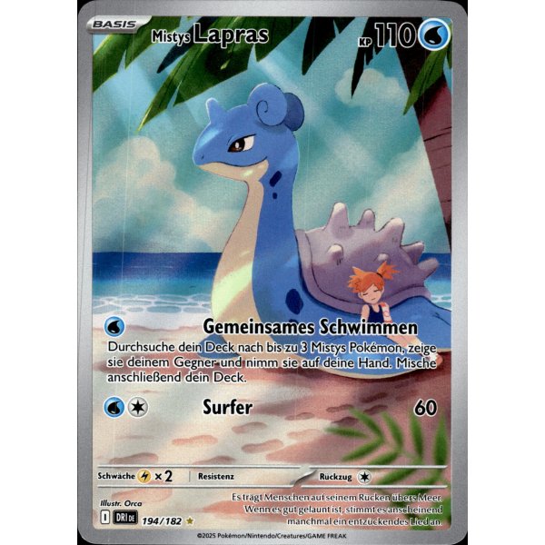 Mistys Lapras 194/182 Illustration Rare